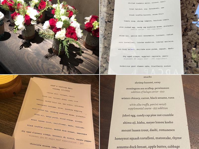 Madcap Menu