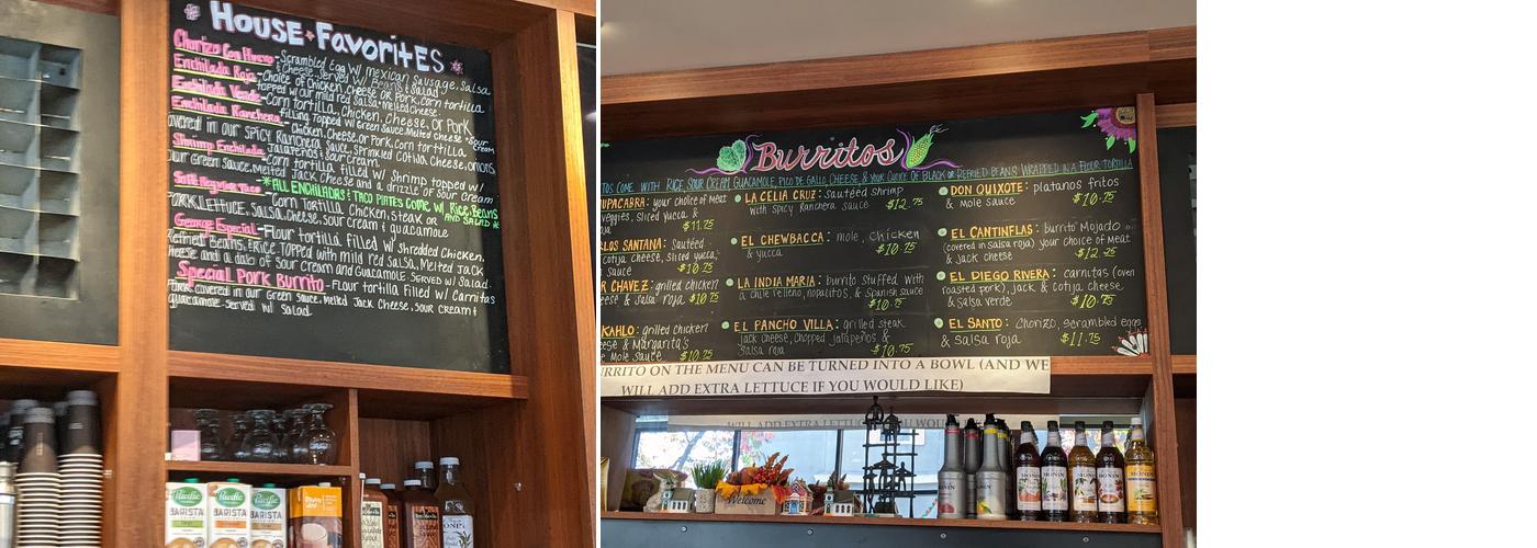 Casa Mañana Restaurant Menu