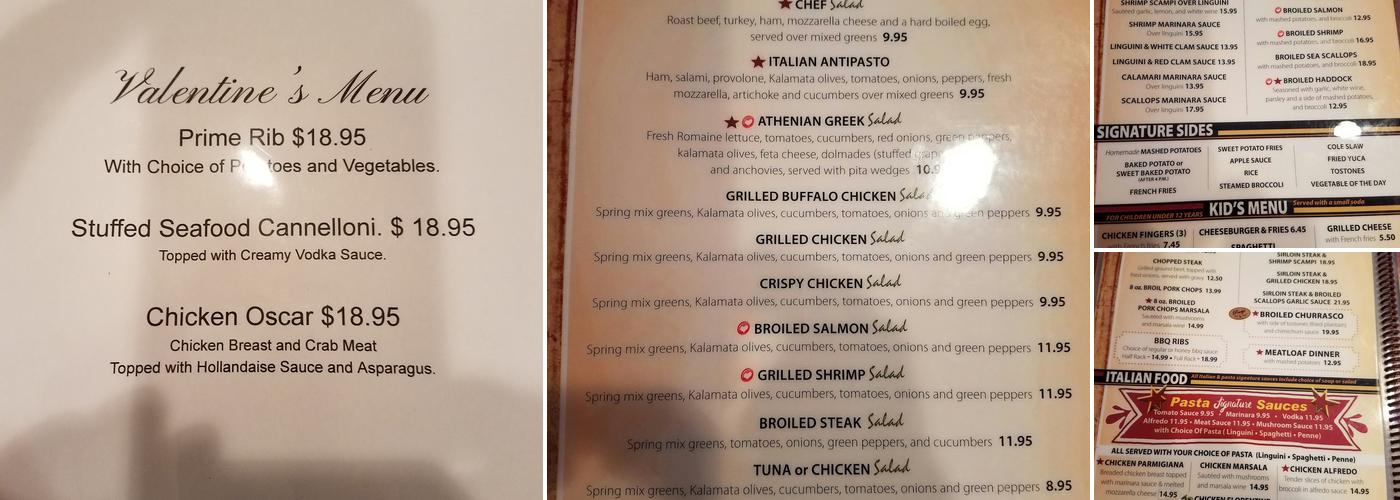 Rudy's Bar & Grill Menu