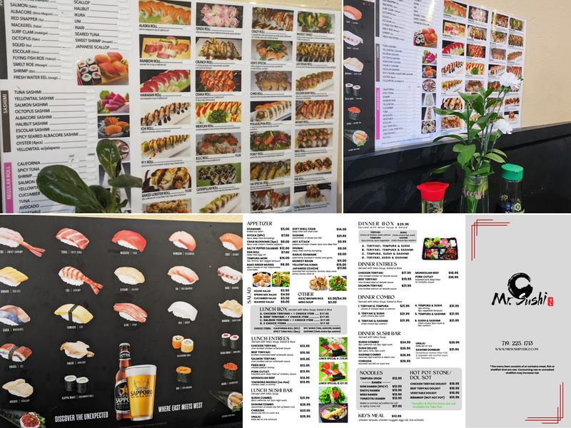 Mr. Sushi Menu