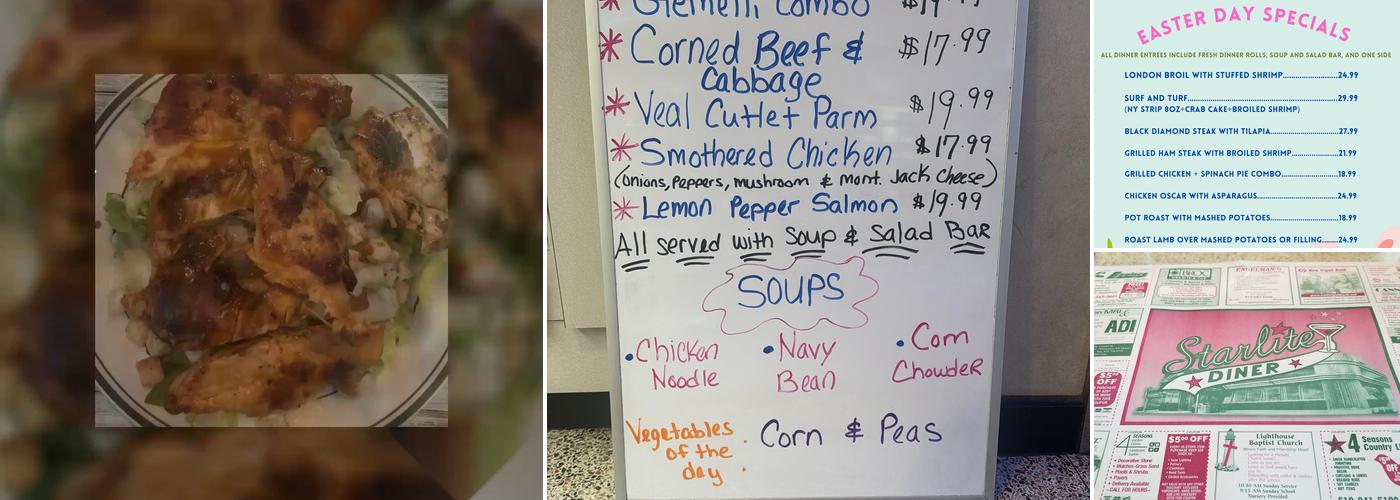 Starlite Diner Menu