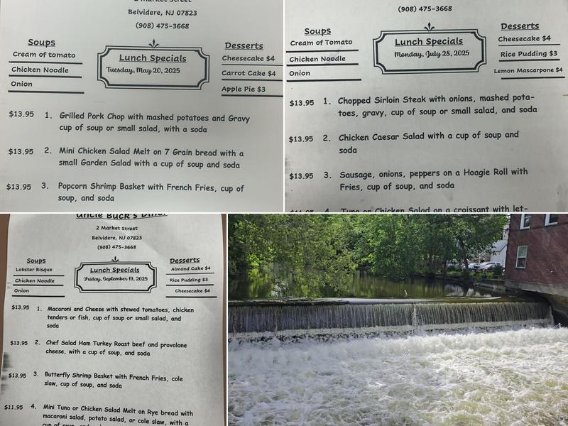 Uncle Buck's Diner Menu