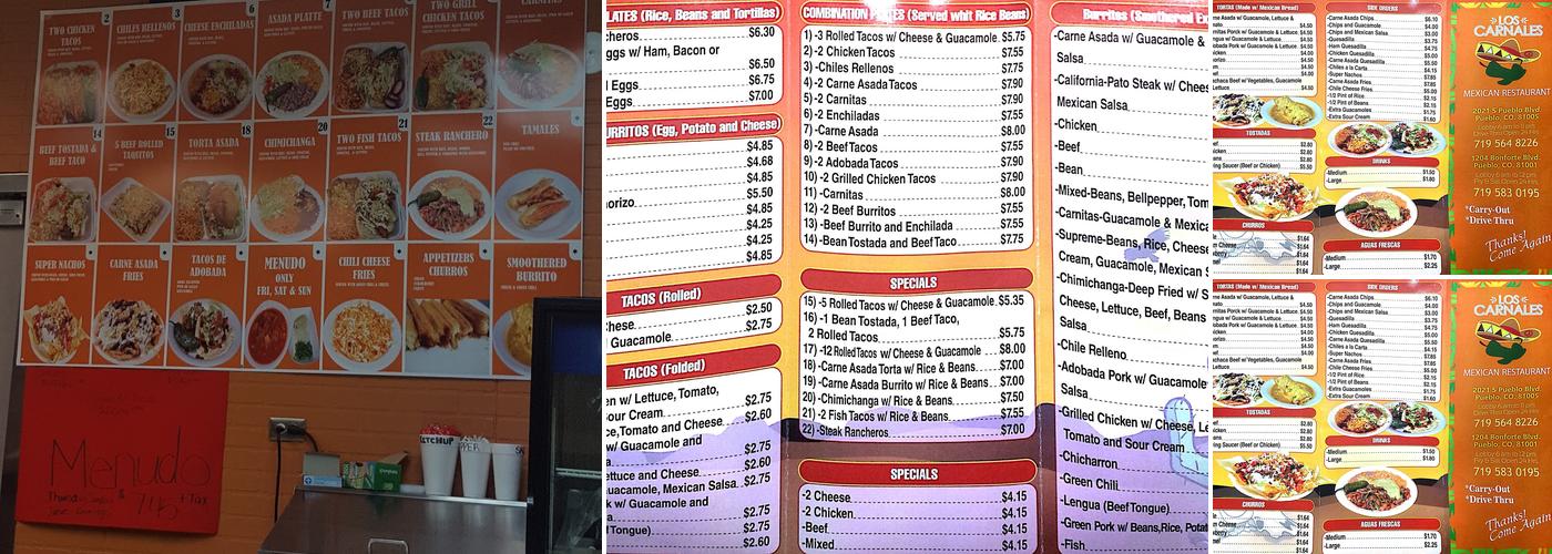 Los Carnales (Bonforte Blvd) Menu