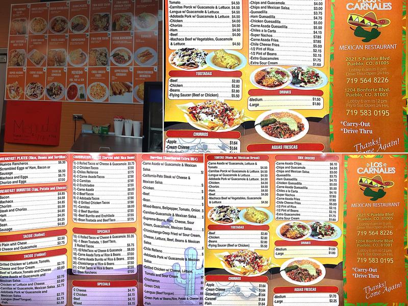 Los Carnales (Bonforte Blvd) Menu