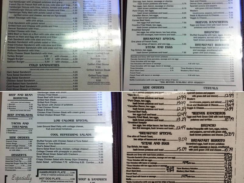 Pantry Restaurant Menu