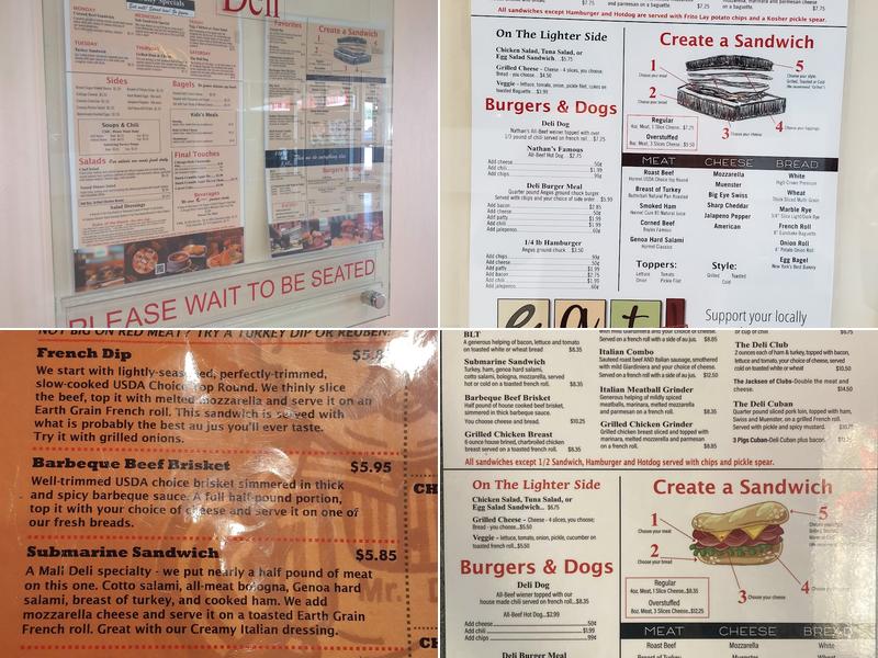 The Mall Deli Menu