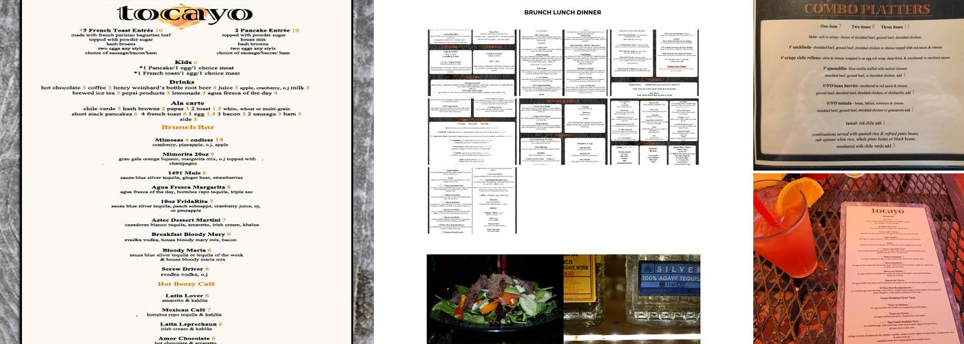 Tocayo | Mexican Grill & Cantina Menu