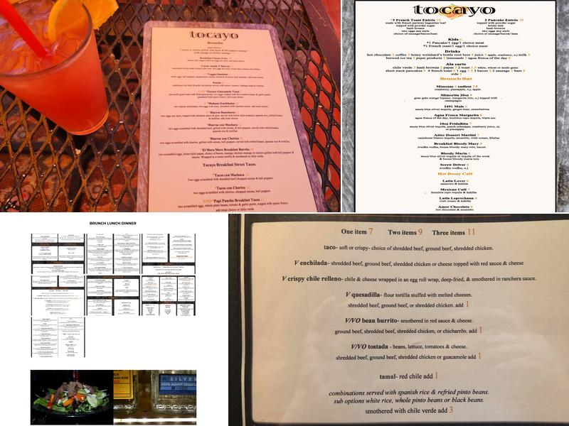 Tocayo | Mexican Grill & Cantina Menu