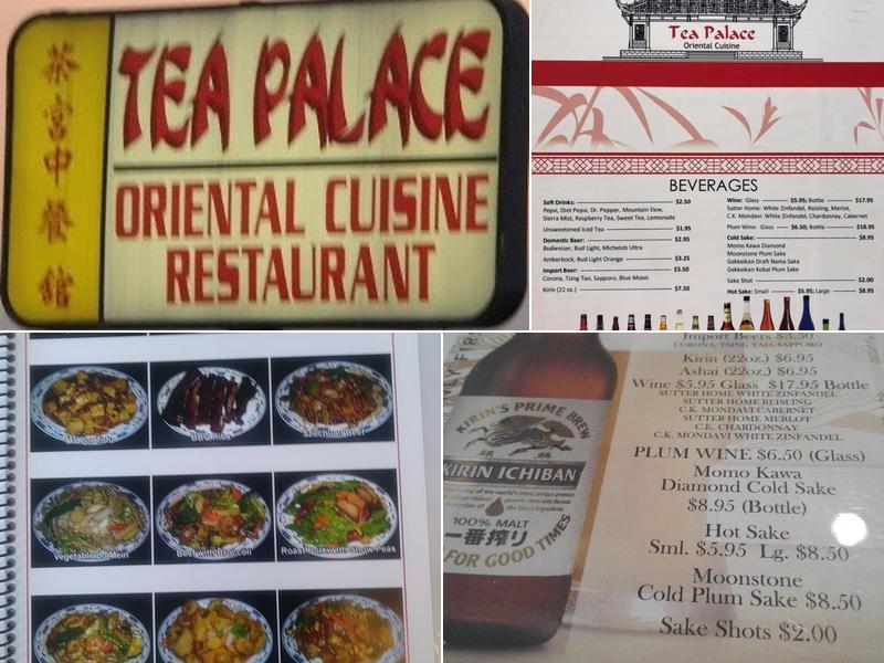 Tea Palace Menu
