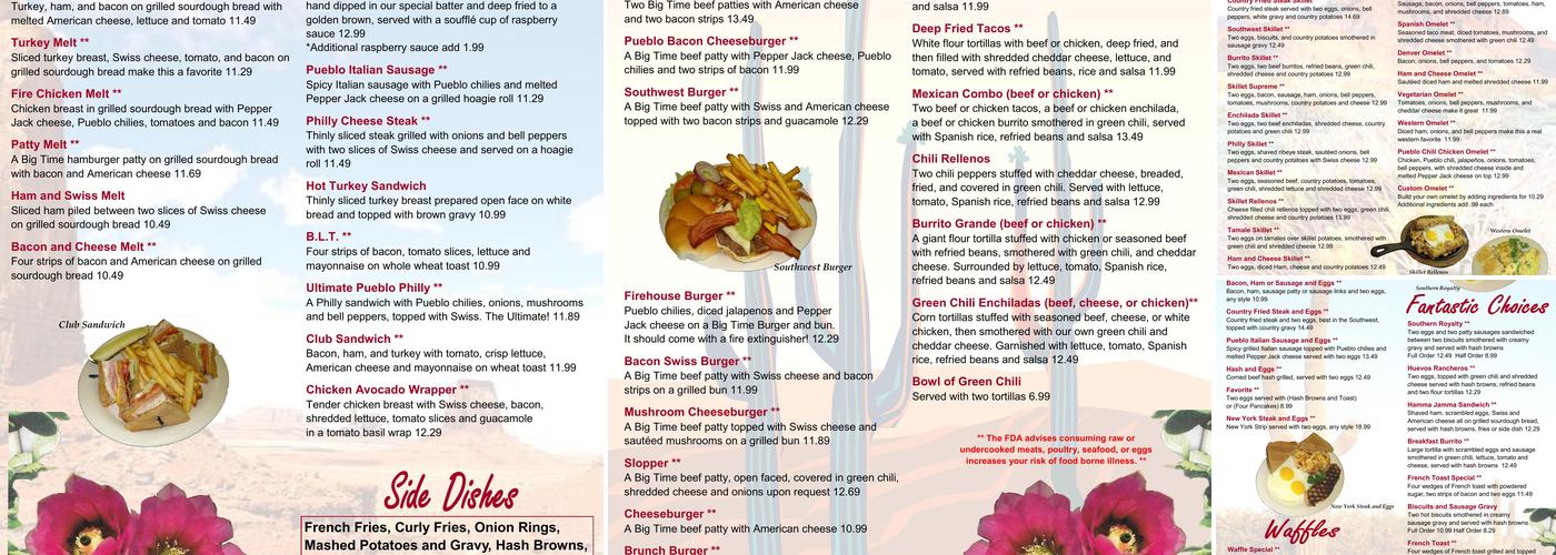 Southwest Grill Menu