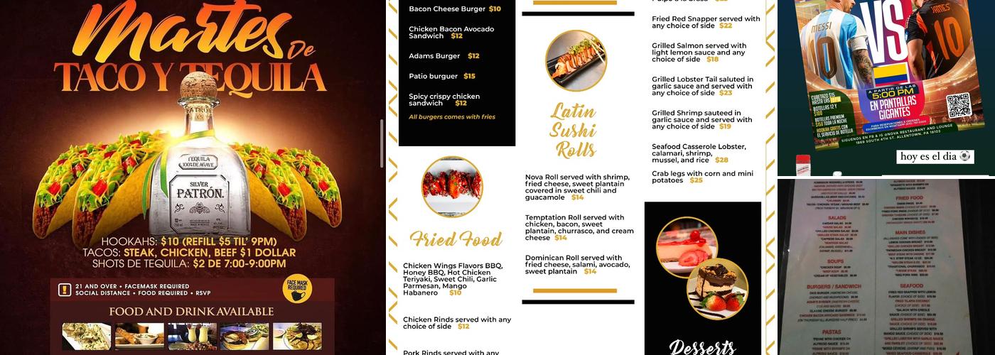 Nova Restaurant And Lounge Menu