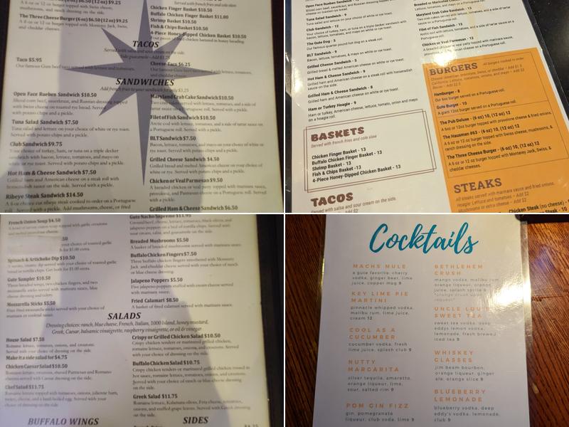 Machs Gute Pub and Grille Menu