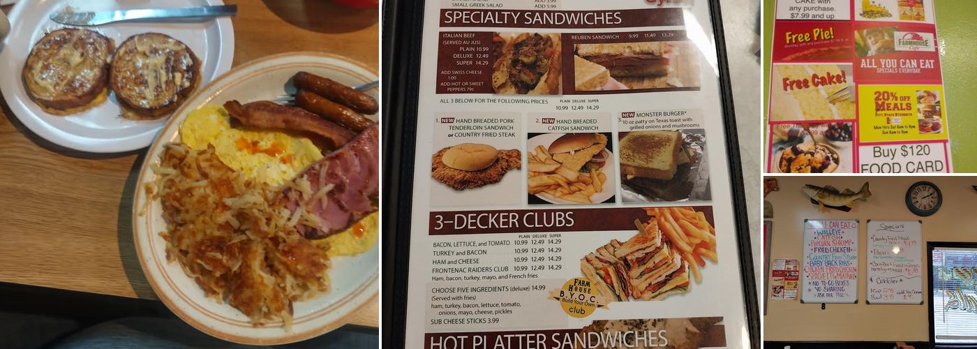 Farmhouse Cafe Menu