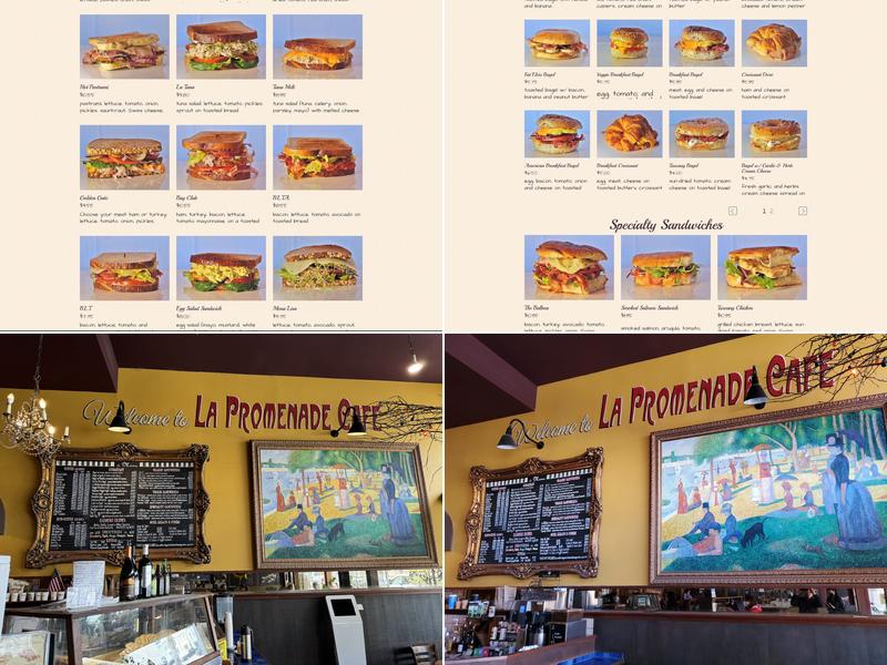 La Promenade Café Menu