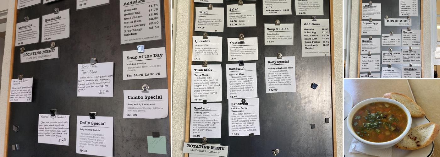 Cafe RX Menu