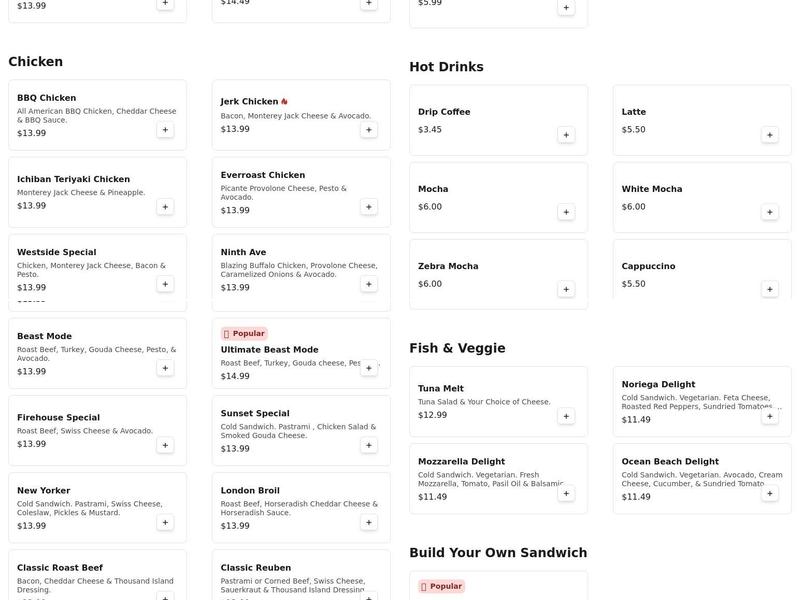 Yonkers Cafe Menu