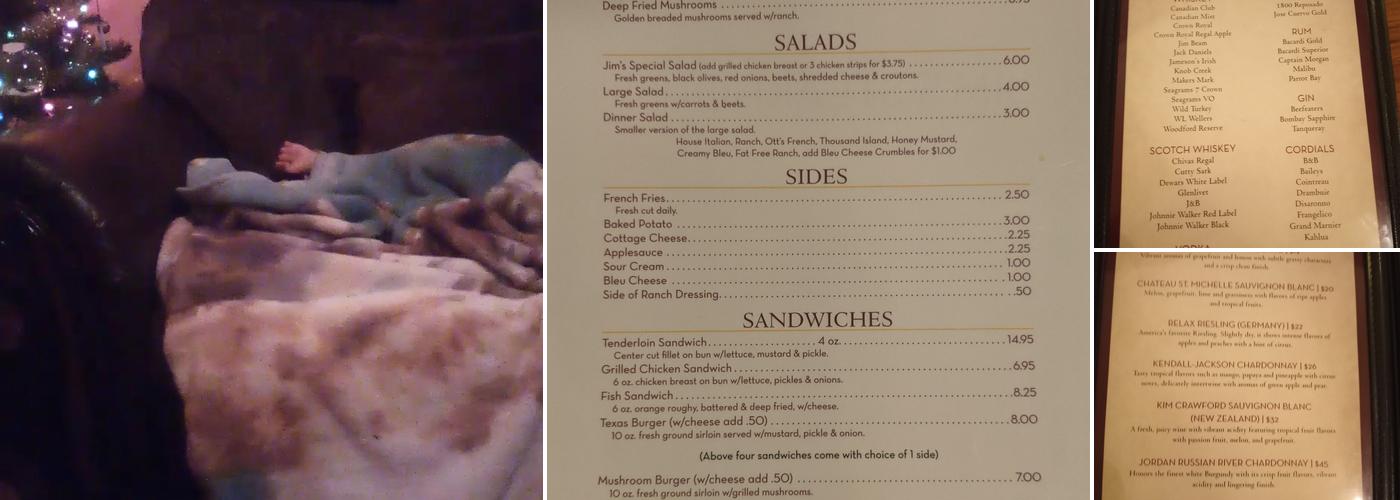 Jim's Steak and Chop House Menu