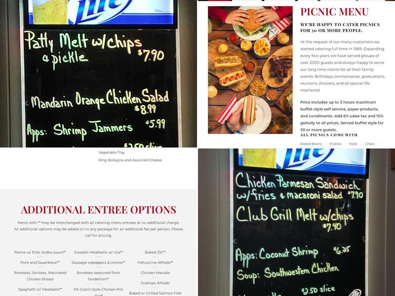 Fairview Catering Menu