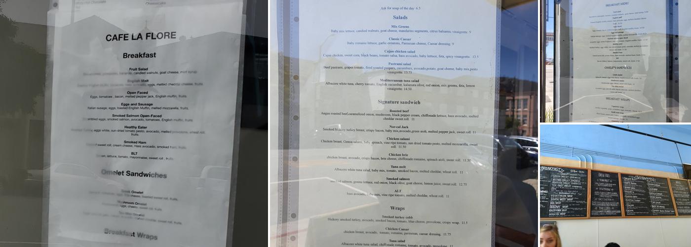 Cafe La Flore IRVING Menu