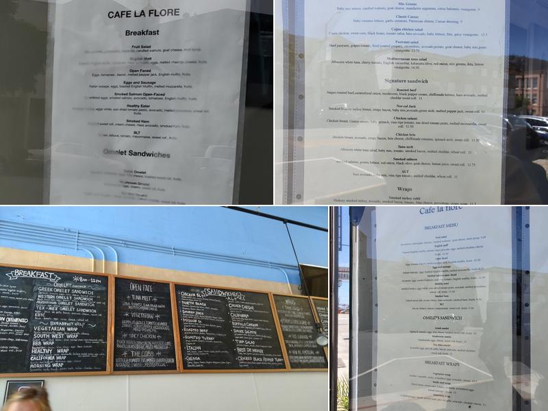 Cafe La Flore IRVING Menu