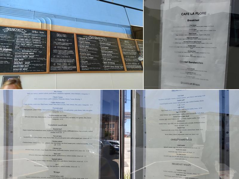 Cafe La Flore IRVING Menu