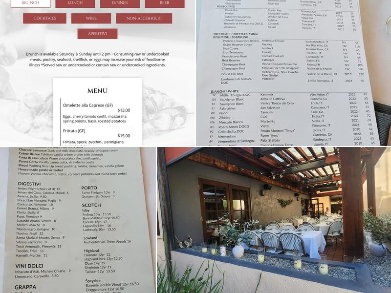 Piazza D'Angelo Menu