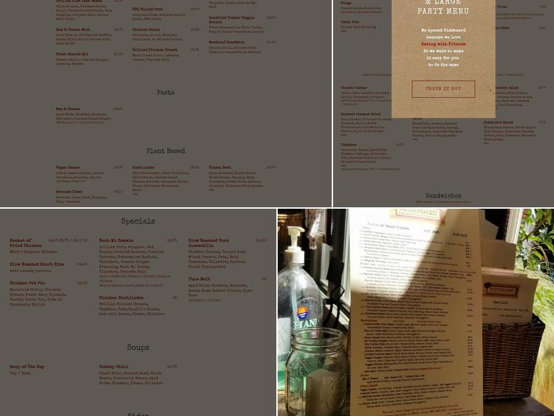 Sideboard Danville Menu