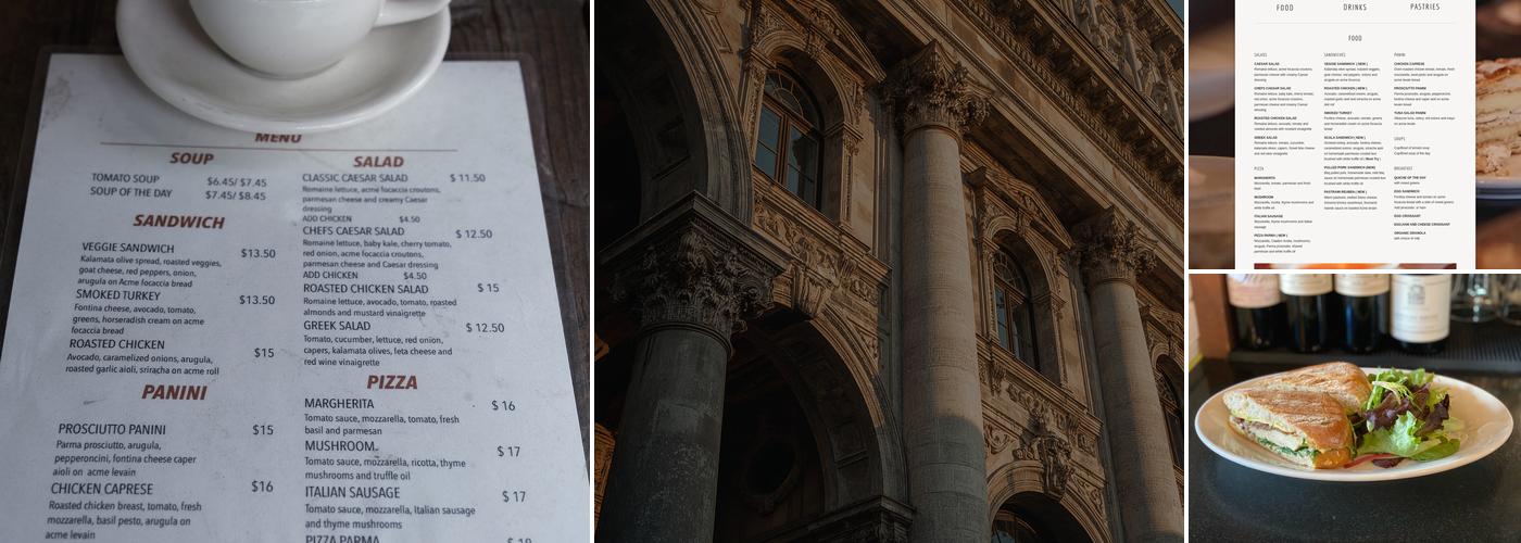 Caffè La Scala Menu