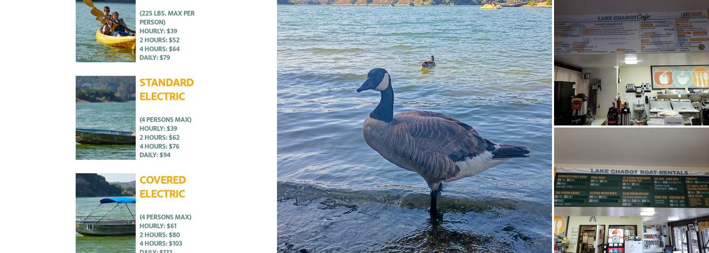 Lake Chabot Marina & Café Menu