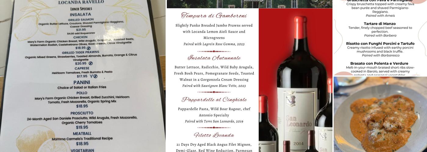 Locanda Ravello Menu