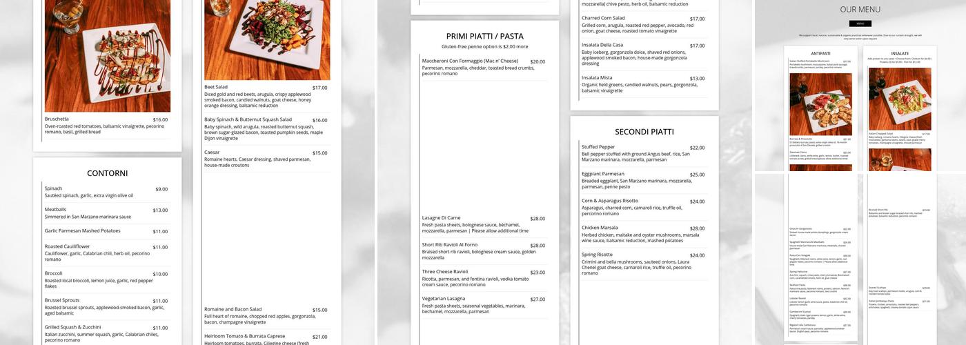 Mangia Mi Menu