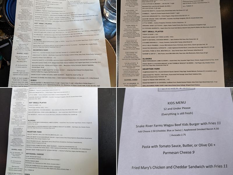 Revel Kitchen & Bar Menu