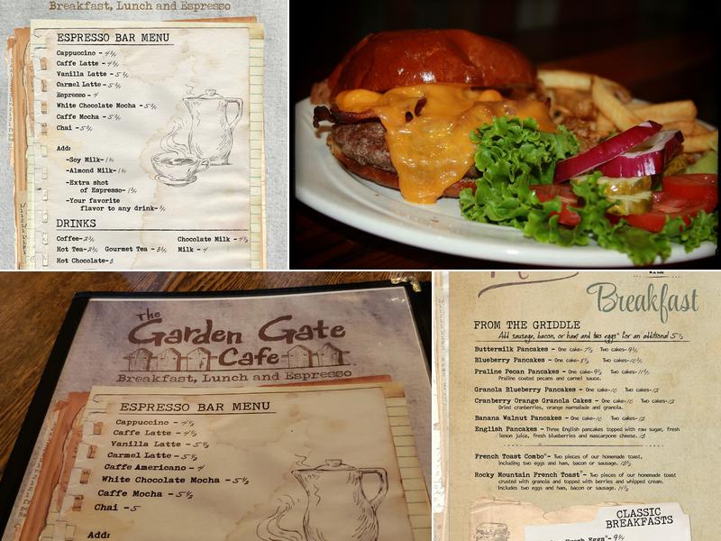 The Garden Gate Cafe Menu