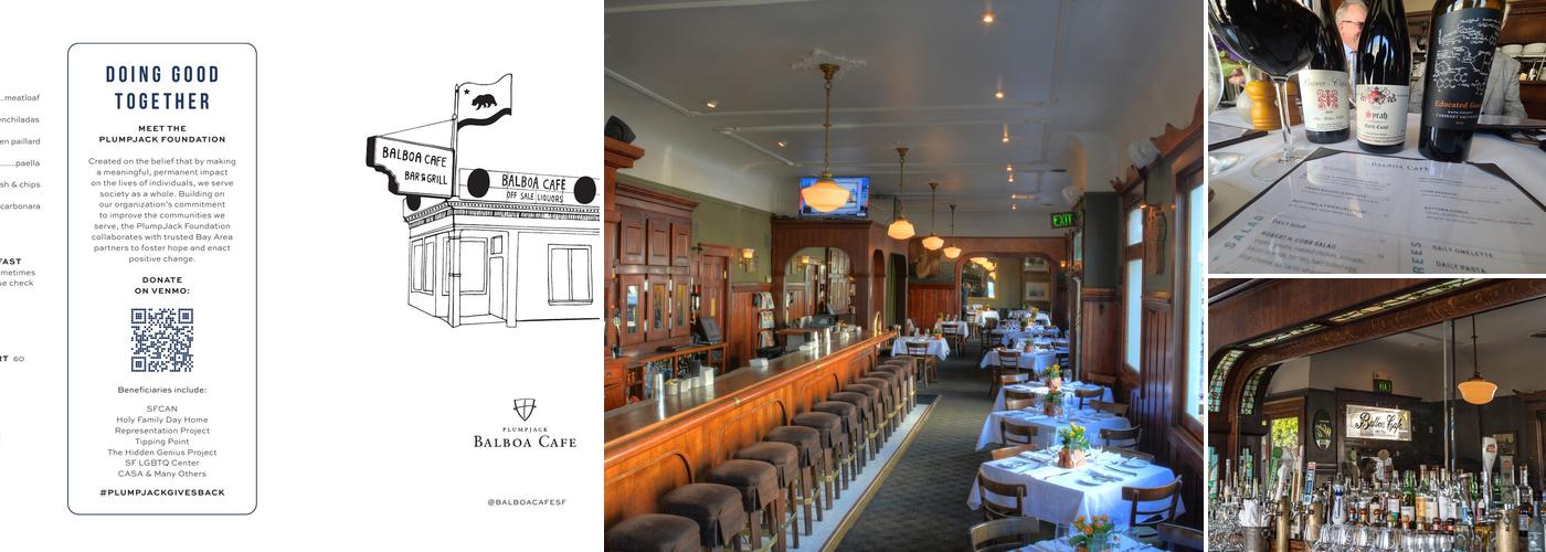 Balboa Cafe Menu