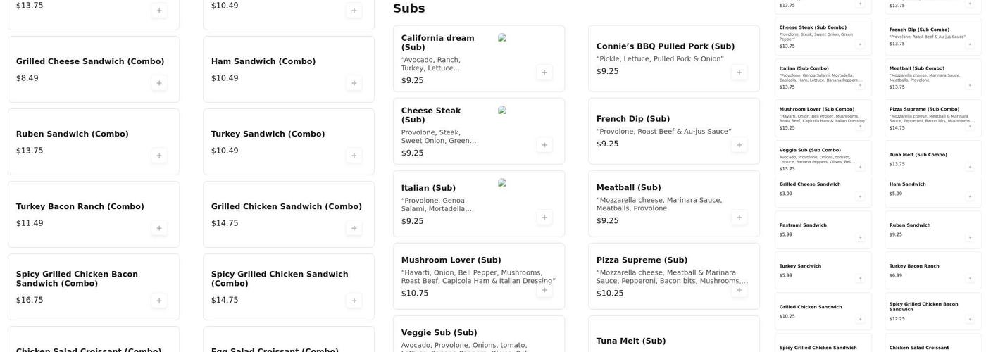 Munch A Sub Menu