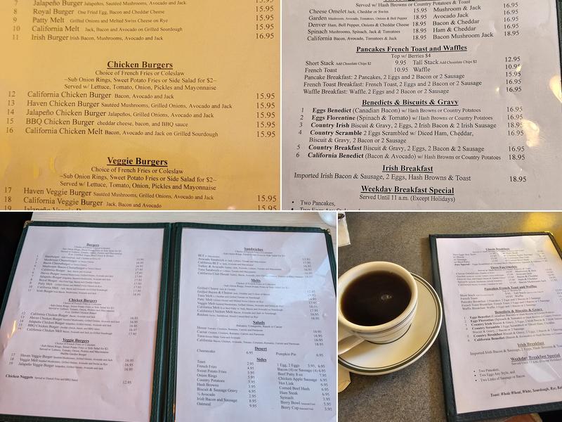 Hamburger Haven Menu