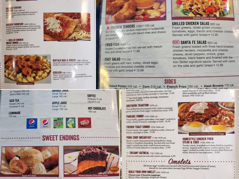 Iron Skillet Menu