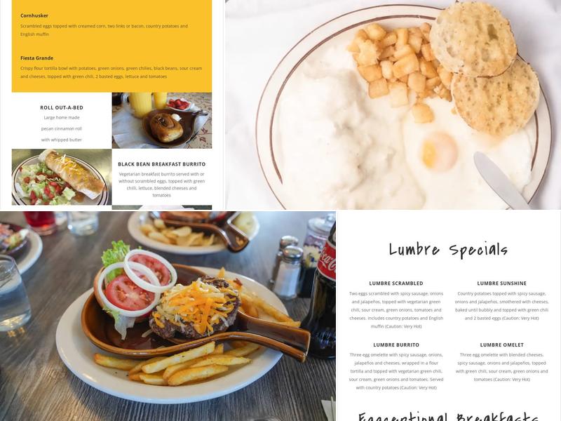 Sunrise Sunset Menu