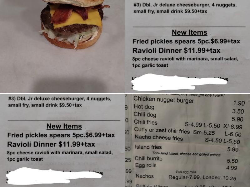 Frosty Freeze Menu