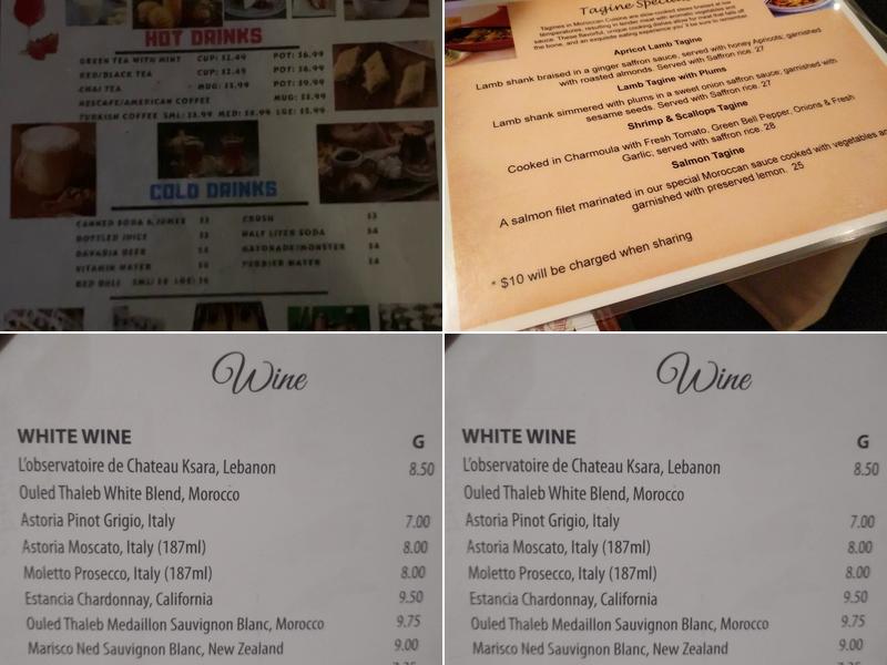 Sahara Mediterranean Restaurant Menu