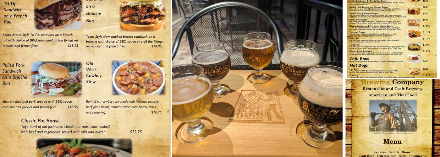 Black Gold Brewing Company Menu