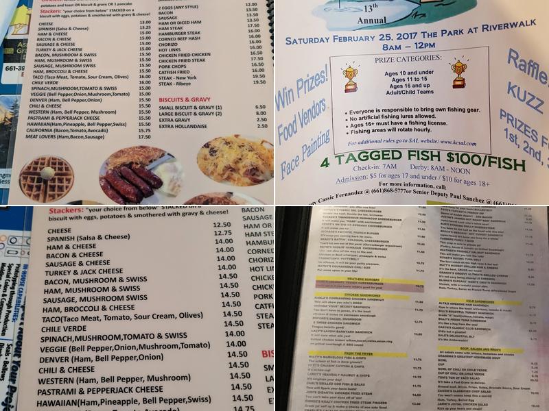 Cope's Knotty Pine Cafe Menu