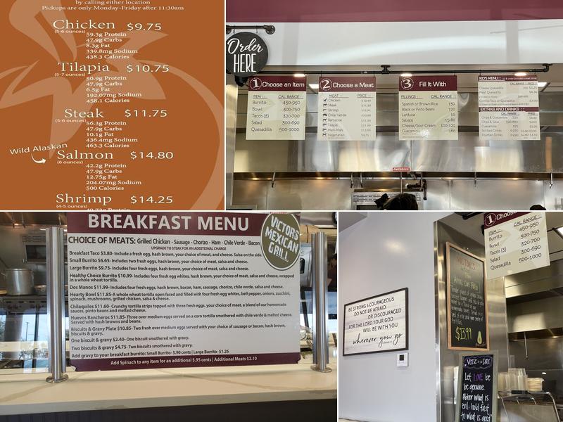Victor's Mexican Grill Menu