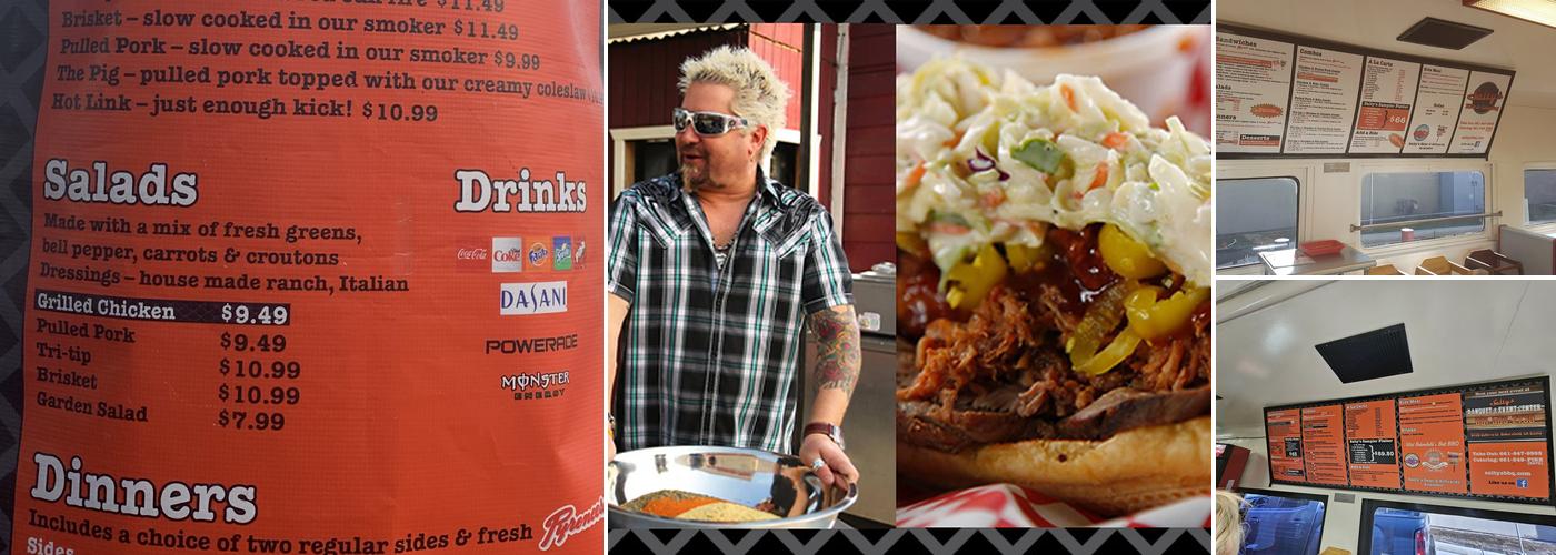 Salty's BBQ Menu