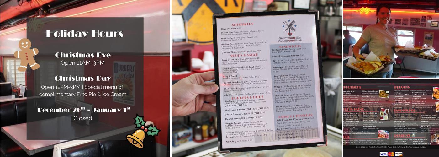 Runaway Train Cafe Menu