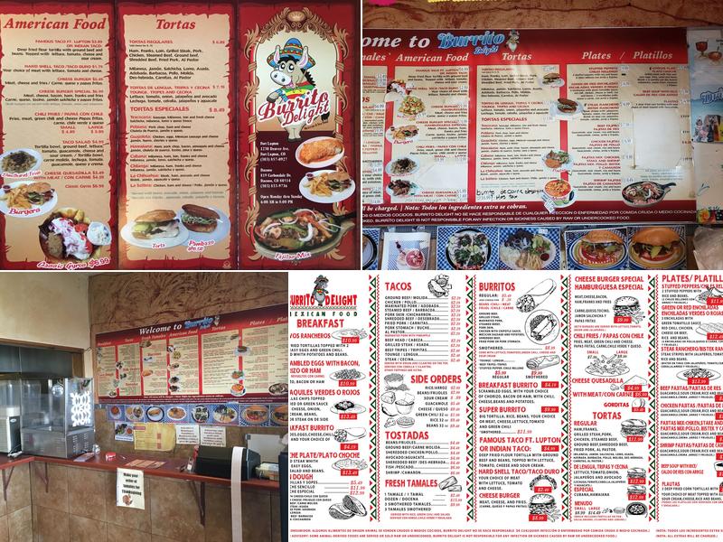 Burrito Delight Menu