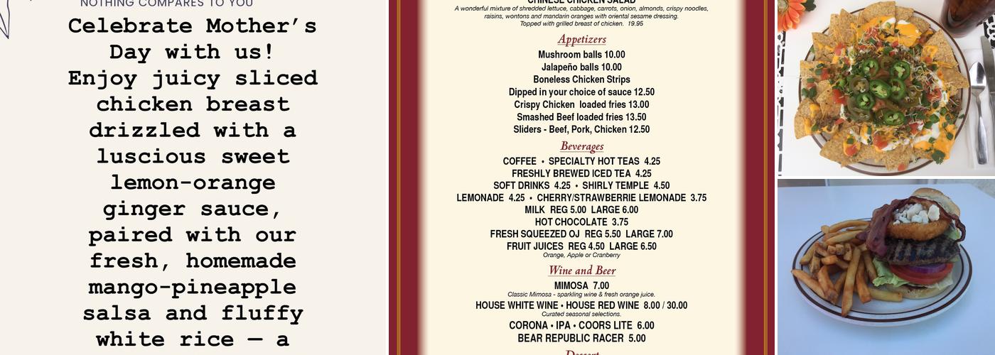Windmills Cafe Menu