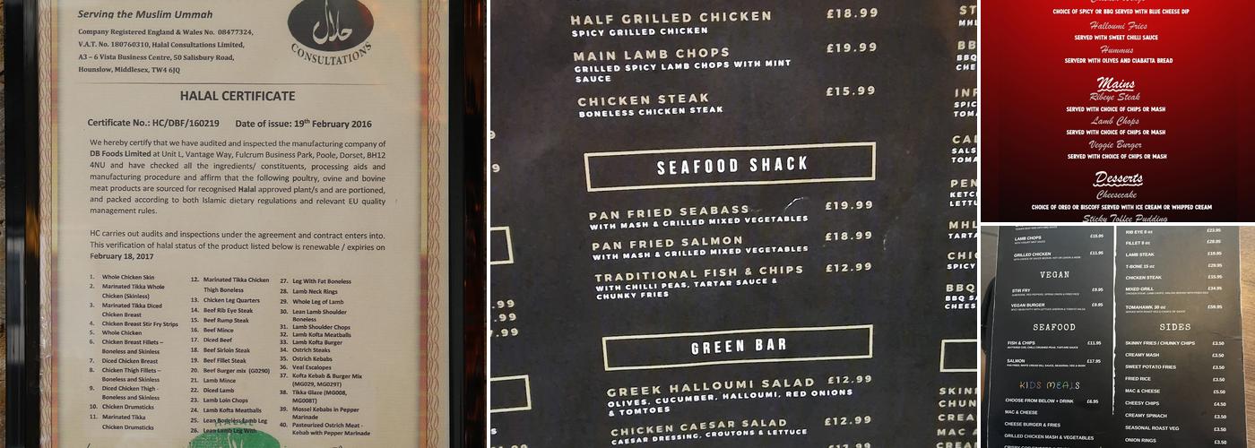 Meathouse London Menu