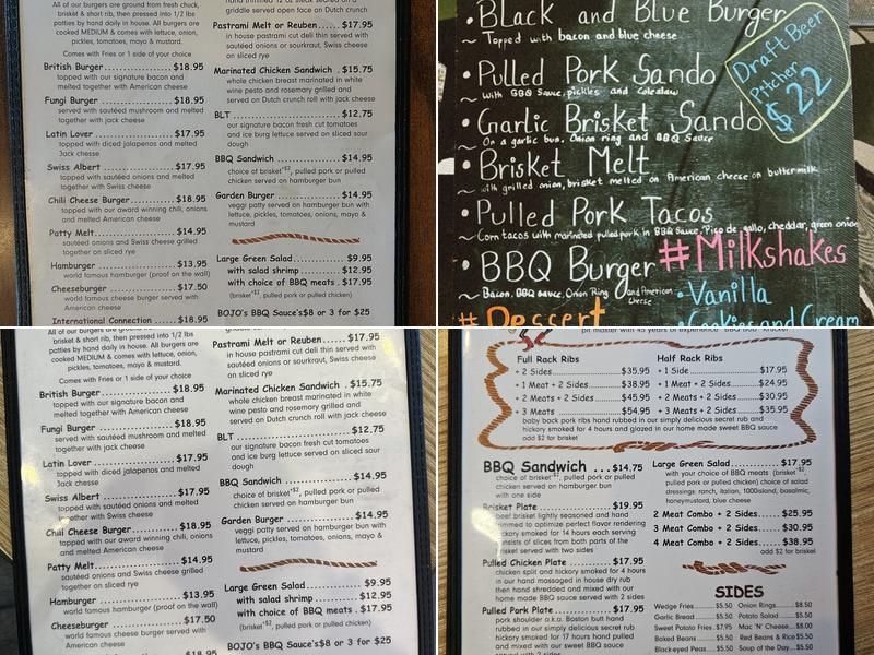 Hamburger Ranch and BBQ Menu