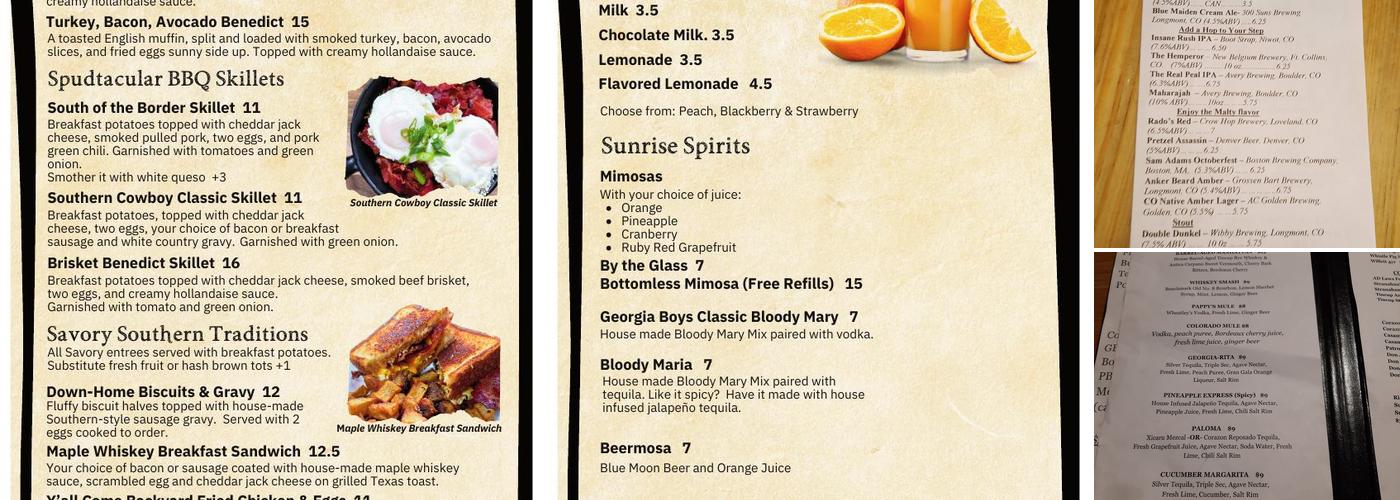 Georgia Boys BBQ - Frederick Menu